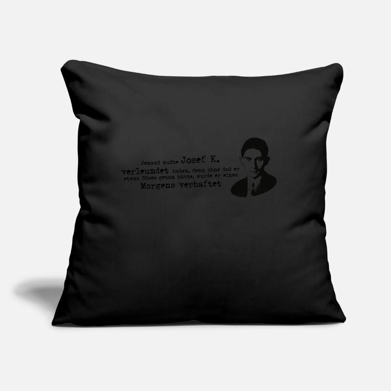 Franz Kafka quotation process Josef K Sofa pillow with filling 45cm x 45cm