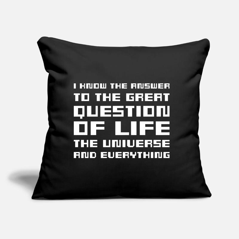 I know the answer - Hitchhiker's Guide Coussin et housse de 45 x 45 cm