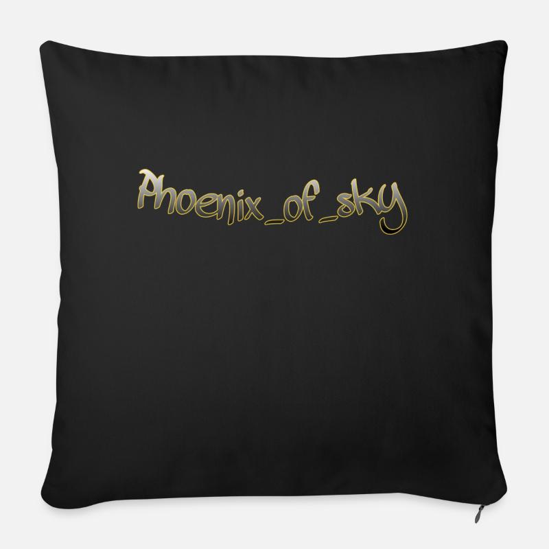 Phoenix schriftzug - Sofakissen mit Füllung 45 x 45 cm - Schwarz