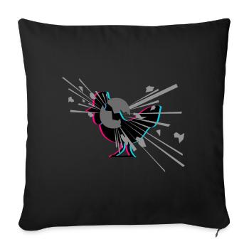 KENNR1CH CHICKEN GRENADE MERCH - Sofa pillow with filling 45cm x 45cm - black - Front