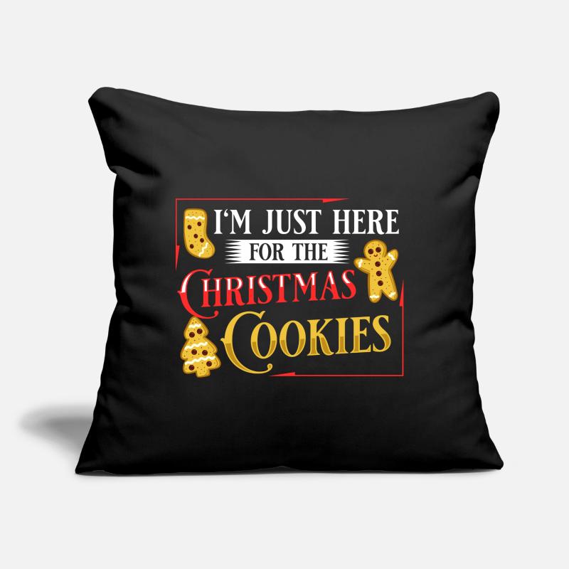 Biscuits de Noël Biscuits Cuisson Biscuits de Noël Coussin et housse de 45 x 45 cm