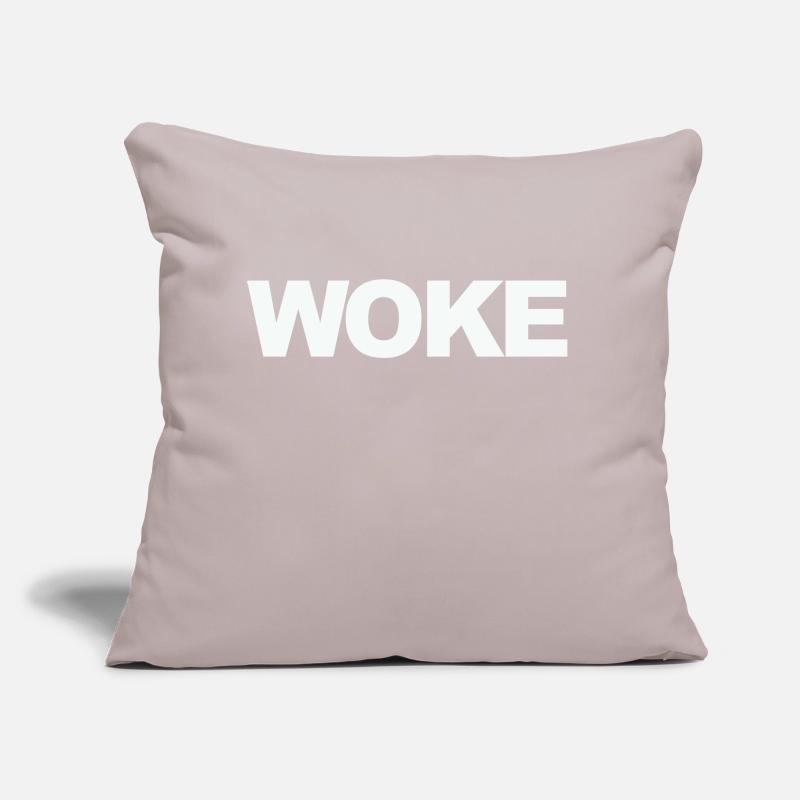 Autodérision : WOKE Coussin et housse de 45 x 45 cm