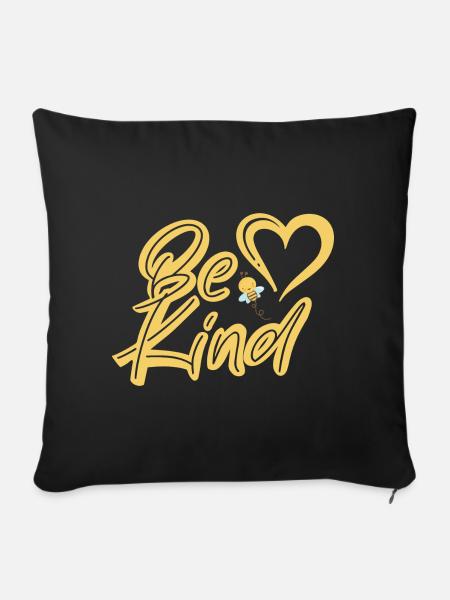 Be Kind - Sofakissen mit Füllung 45 x 45 cm - Schwarz