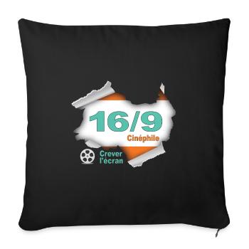 16/9 Kino - Sofakissen mit Füllung 45 x 45 cm - Schwarz - Vorne