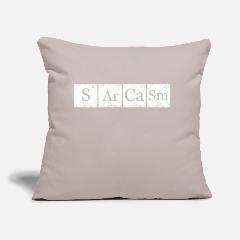 Sarcasm Element Periodensystem Nerd Geek Sofakissen mit Füllung 45 x 45 cm