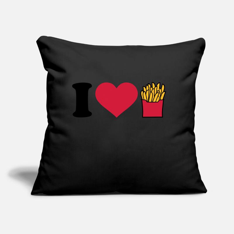 Pommes Sofakissen mit Füllung 45 x 45 cm
