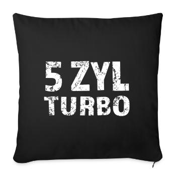 5 Zylinder Fünf Zylinder - Sofakissen mit Füllung 45 x 45 cm - Schwarz - Vorne