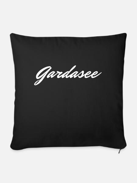 Gardasee - Sofakissen mit Füllung 45 x 45 cm - Schwarz