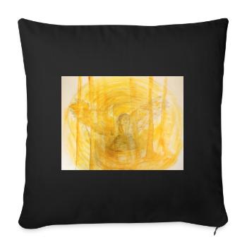 Holy Owl - Sofa pillow with filling 45cm x 45cm - black - Front