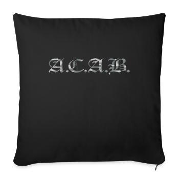 ACAB digital camouflage - Sofakissen mit Füllung 45 x 45 cm - Schwarz - Vorne