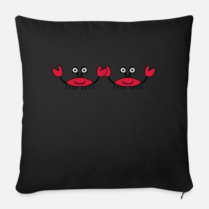 Crabs - Sofakissen mit Füllung 45 x 45 cm - Schwarz