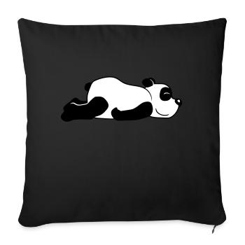 Panda Baer Suess - Sofa pillow with filling 45cm x 45cm - black - Front
