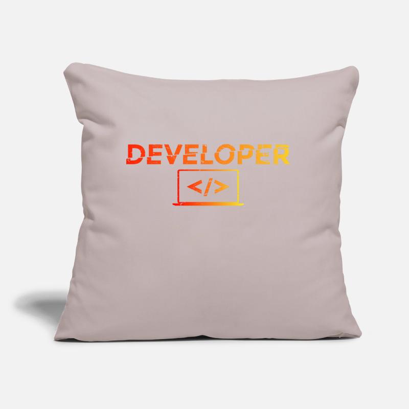 Developer - Informatik IT EDV PC Computer Shirt Sofa pillow with filling 45cm x 45cm