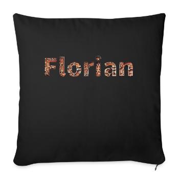 Florian brick - Sofakissen mit Füllung 45 x 45 cm - Schwarz - Vorne