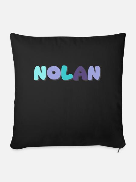 Name - Nolan - Sofakissen mit Füllung 45 x 45 cm - Schwarz