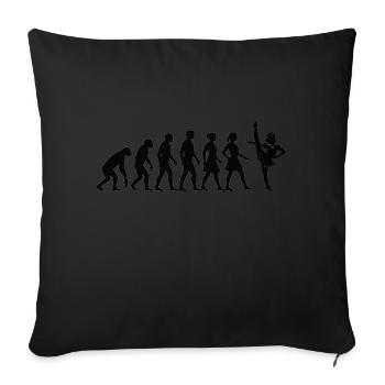 EVOLUTION SOLO MARICHEN solomariechen gardetanz - Sofakissen mit Füllung 45 x 45 cm - Schwarz - Vorne