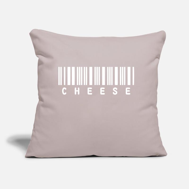 Code du fromage (code du fromage) Coussin et housse de 45 x 45 cm