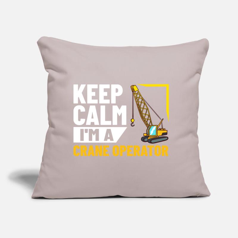 Crane Operator Construction Worker Crane Tower Training Sofa pillow with filling 45cm x 45cm
