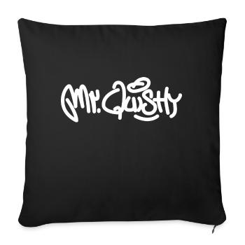 Mister Quishy Day - Sofa pillow with filling 45cm x 45cm - black - Front