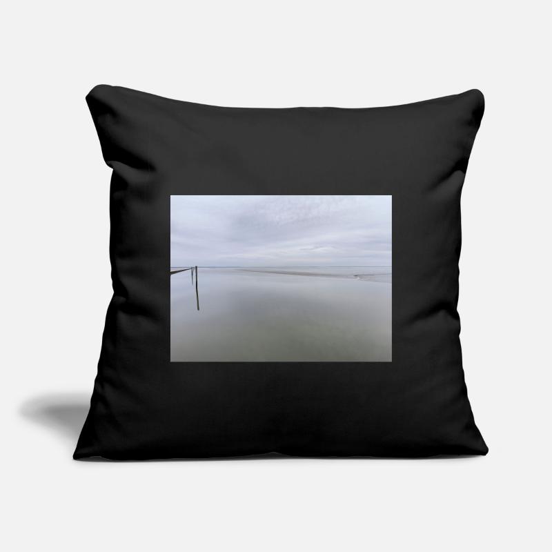 Silent seashore with sky reflection Sofa pillow with filling 45cm x 45cm
