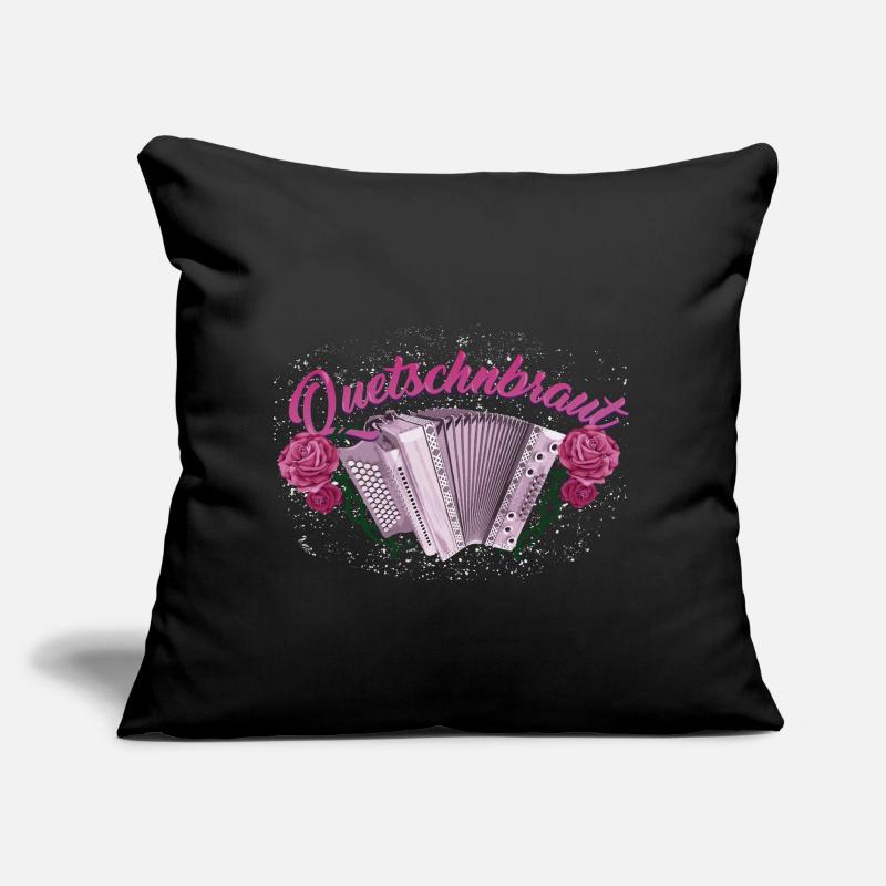 Squeeze Bride - Harmonica avec des roses Coussin et housse de 45 x 45 cm