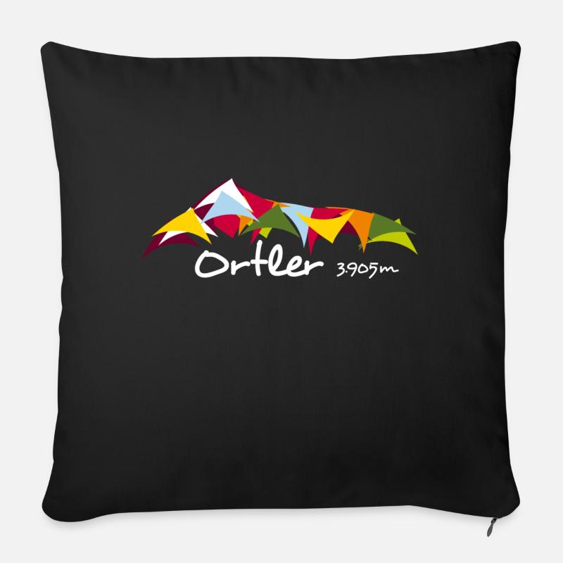 ortler - Sofakissen mit Füllung 45 x 45 cm - Schwarz