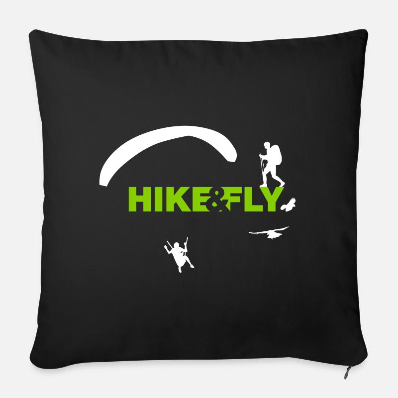 Hike & Fly - Coussin et housse de 45 x 45 cm - noir