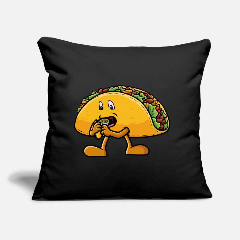 Taco isst einen Taco Sofakissen mit Füllung 45 x 45 cm