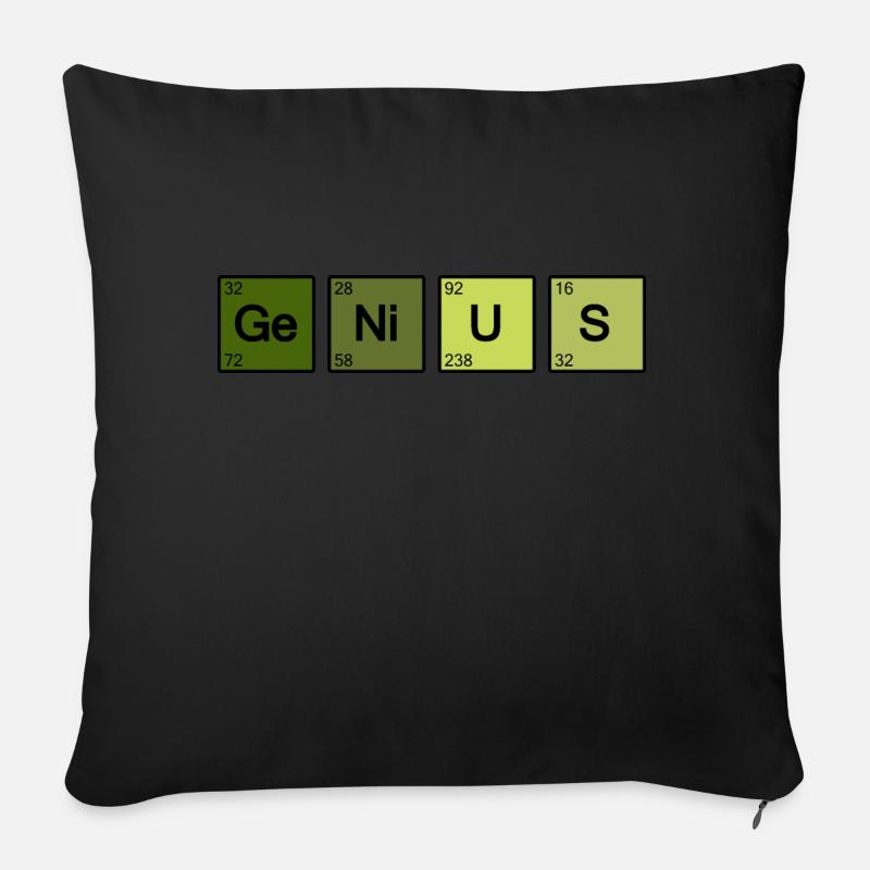 Genialer Nerd-Geek - Sofakissen mit Füllung 45 x 45 cm - Schwarz