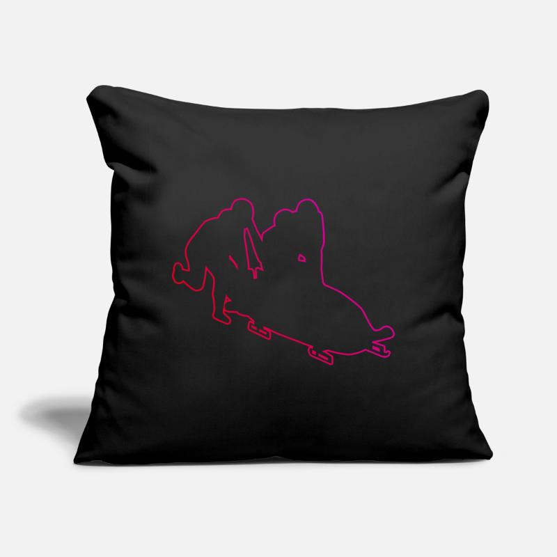Bobsleigh Bobsleigh à deux Bobsleigh Bobsleigh hommes Coussin et housse de 45 x 45 cm