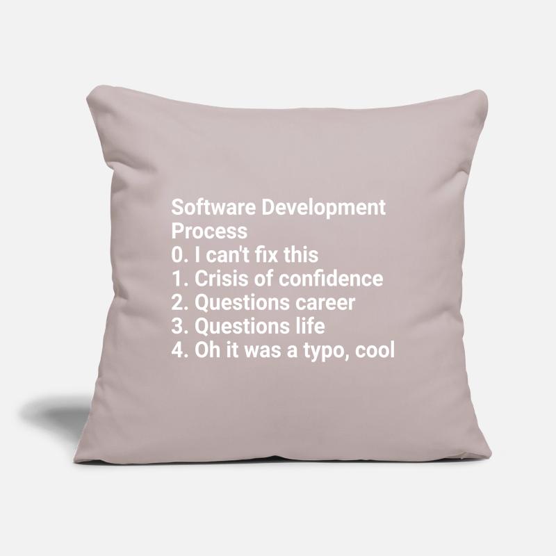 Software Development Process: Crisis to Typo! #Cod Sofakissen mit Füllung 45 x 45 cm