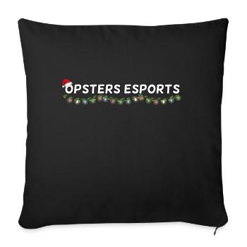 Opsters eSports Christmas Banner - Sofa pillow with filling 45cm x 45cm - black - Front