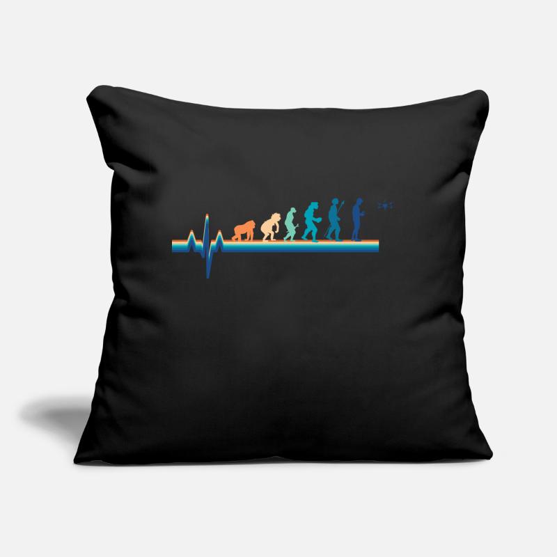 Évolution battement de cœur Drone Coussin et housse de 45 x 45 cm