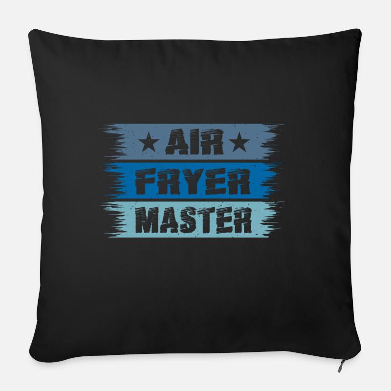 Heißluftfritteuse Master Culinary Crafts - Sofakissen mit Füllung 45 x 45 cm - Schwarz