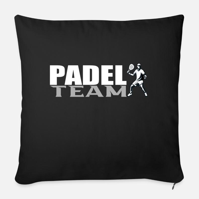 Padel-Team - Sofakissen mit Füllung 45 x 45 cm - Schwarz