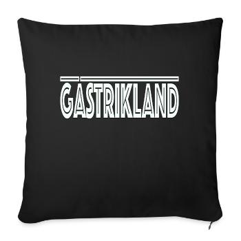Landscape Gästrikland - Sofa pillow with filling 45cm x 45cm - black - Front