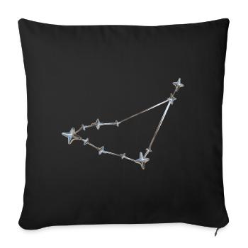 Sternenreihe Konstellation Design - Sofakissen mit Füllung 45 x 45 cm - Schwarz - Vorne