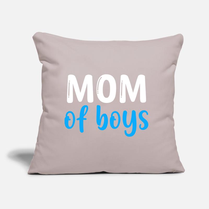 Mutter der Jungen – Beste Mutter – Muttertag Sofakissen mit Füllung 45 x 45 cm