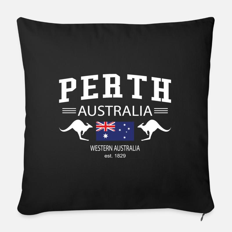Perth - Sofakissen mit Füllung 45 x 45 cm - Schwarz