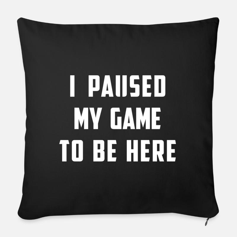 Game - Sofa pillow with filling 45cm x 45cm - black