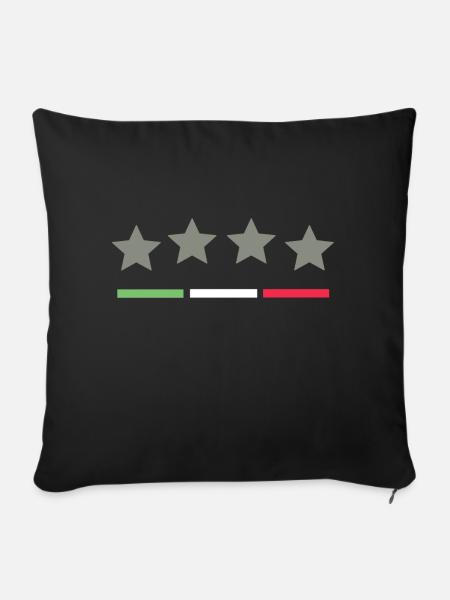 Italia - Sofakissen mit Füllung 45 x 45 cm - Schwarz