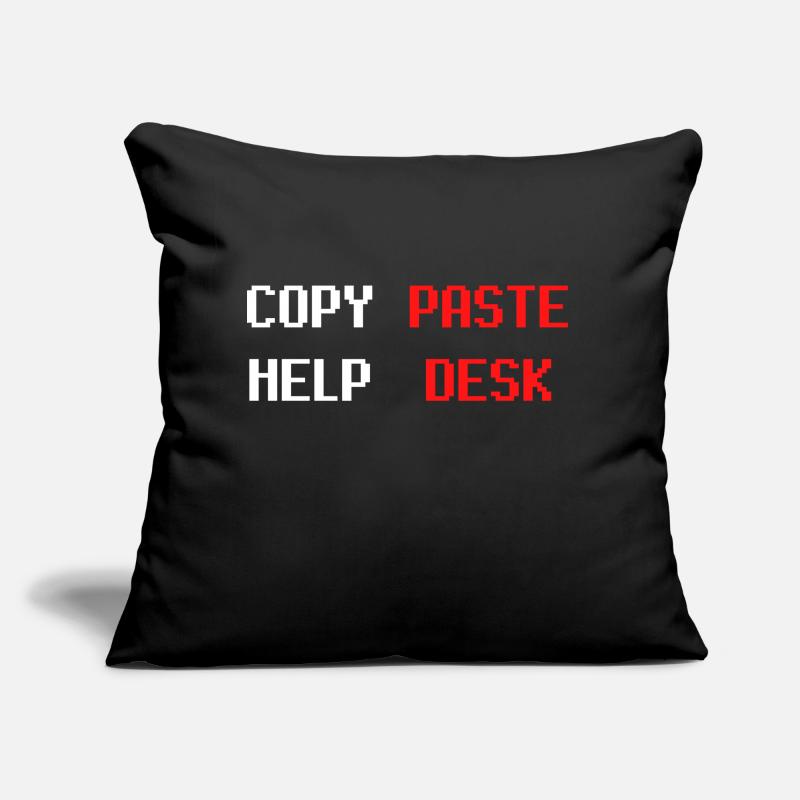 HELP DESK COPY PASTE Coussin et housse de 45 x 45 cm