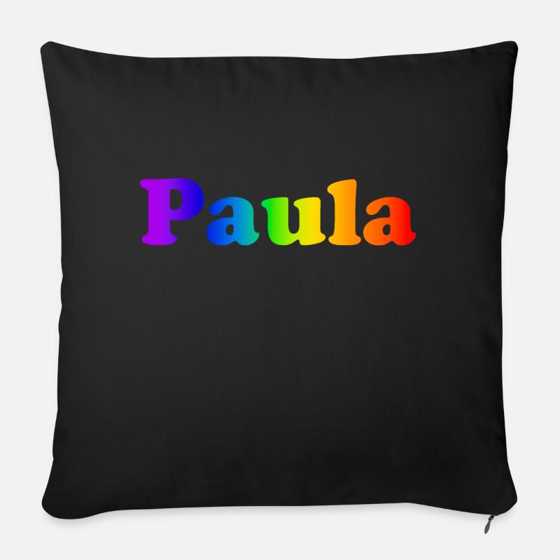 Paula - Sofakissen mit Füllung 45 x 45 cm - Schwarz