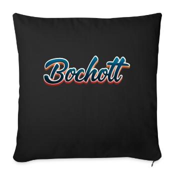 Bocholt 3D Schrift - Sofakissen mit Füllung 45 x 45 cm - Schwarz - Vorne