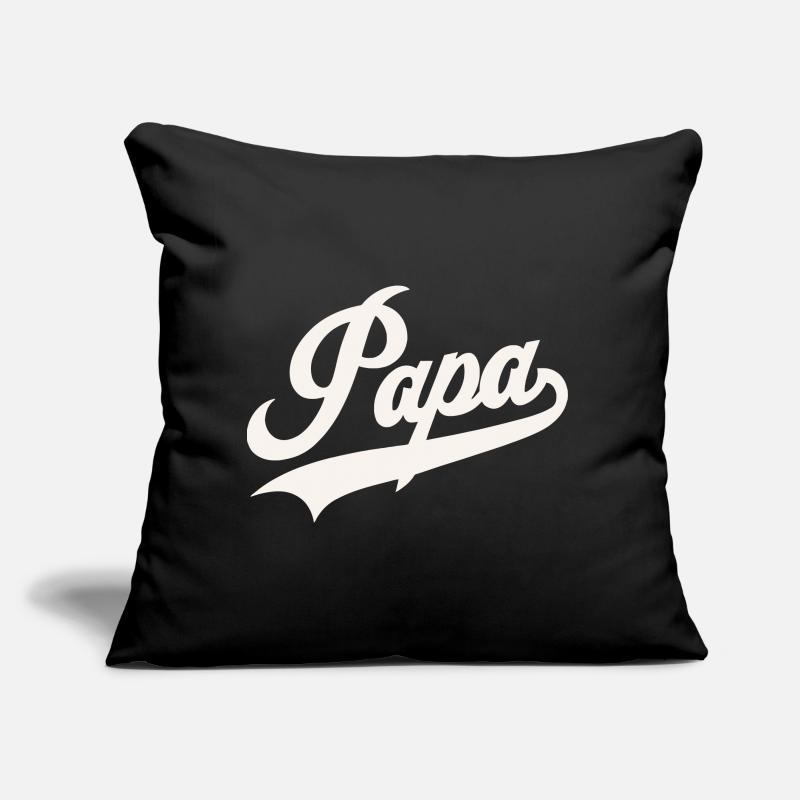 Script classique de Papa Coussin et housse de 45 x 45 cm