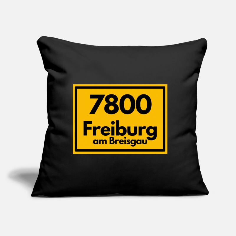 OLD POSTCODE POSTCODE RETRO 7800 FREIBURG BREISGAU Sofa pillow with filling 45cm x 45cm