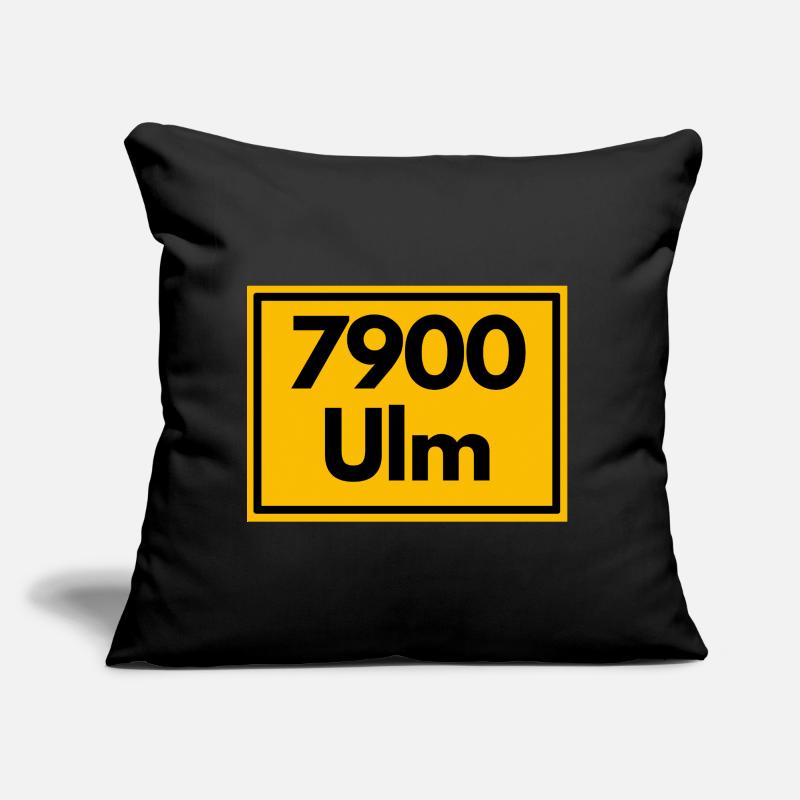 OLD POSTCODE POSTCODE RETRO 7900 ULM MÜNSTERSTADT Sofa pillow with filling 45cm x 45cm