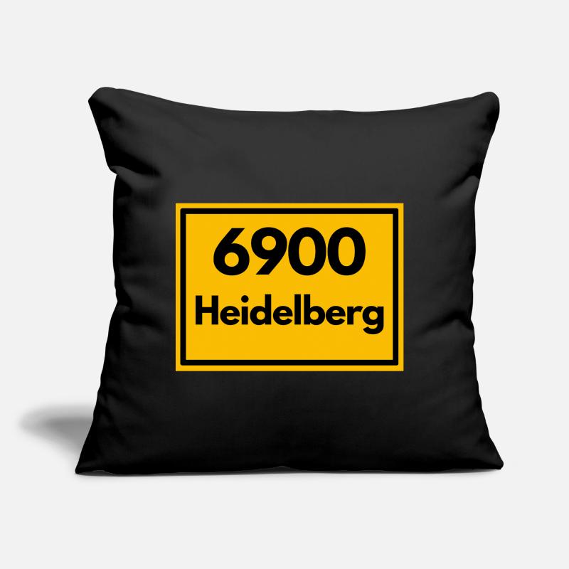 OLD POSTCODE POSTCODE RETRO 6900 HEIDELBERG Sofa pillow with filling 45cm x 45cm