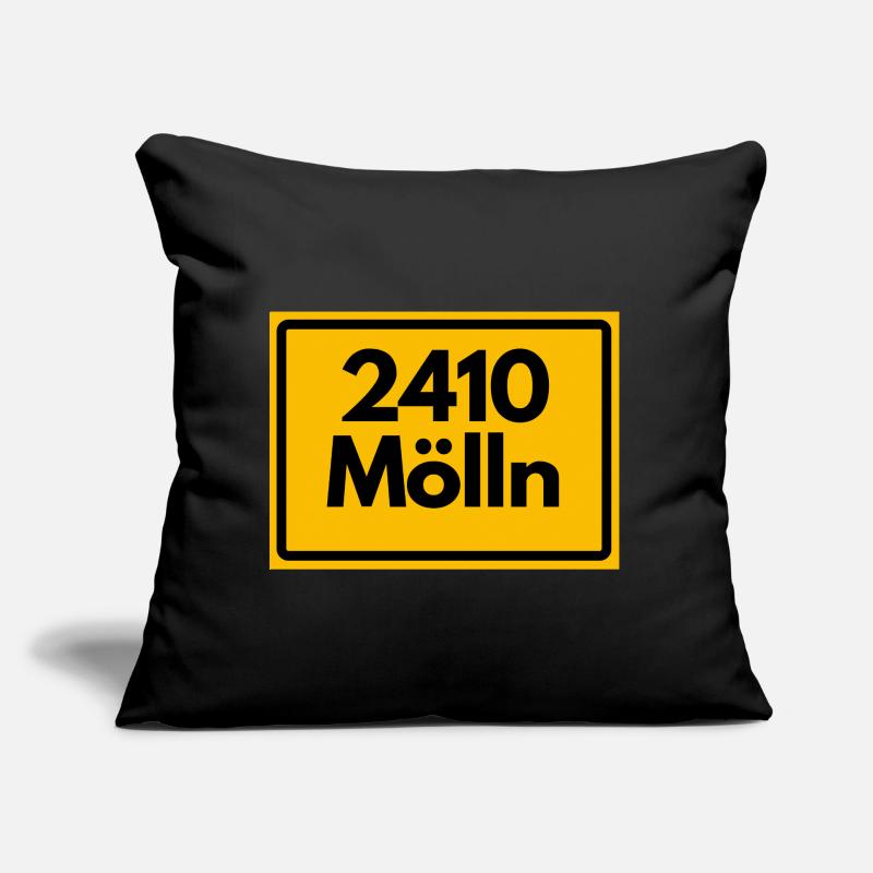 OLD POSTCODE ZIP CODE 2410 MÖLLN TIL EULENSPIEGEL Sofa pillow with filling 45cm x 45cm