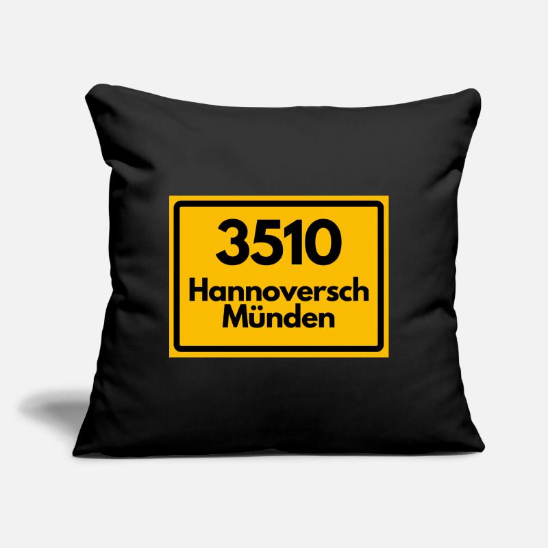 OLD POSTCODE ZIP CODE 3510 HANNOVERSCH MÜNDEN HANN Sofa pillow with filling 45cm x 45cm